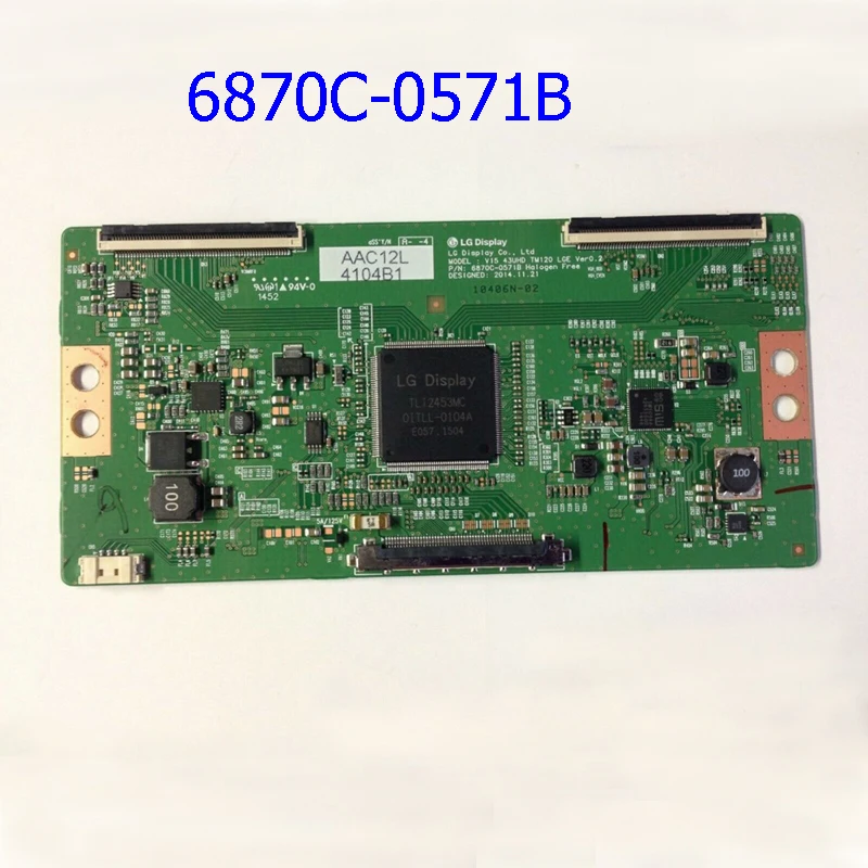 Latumab T CON плата для LG Tcon 6870C 0571B V15 43UHD TM120 LGE Ver0.2 логическая плата|ЖК-экраны и панели
