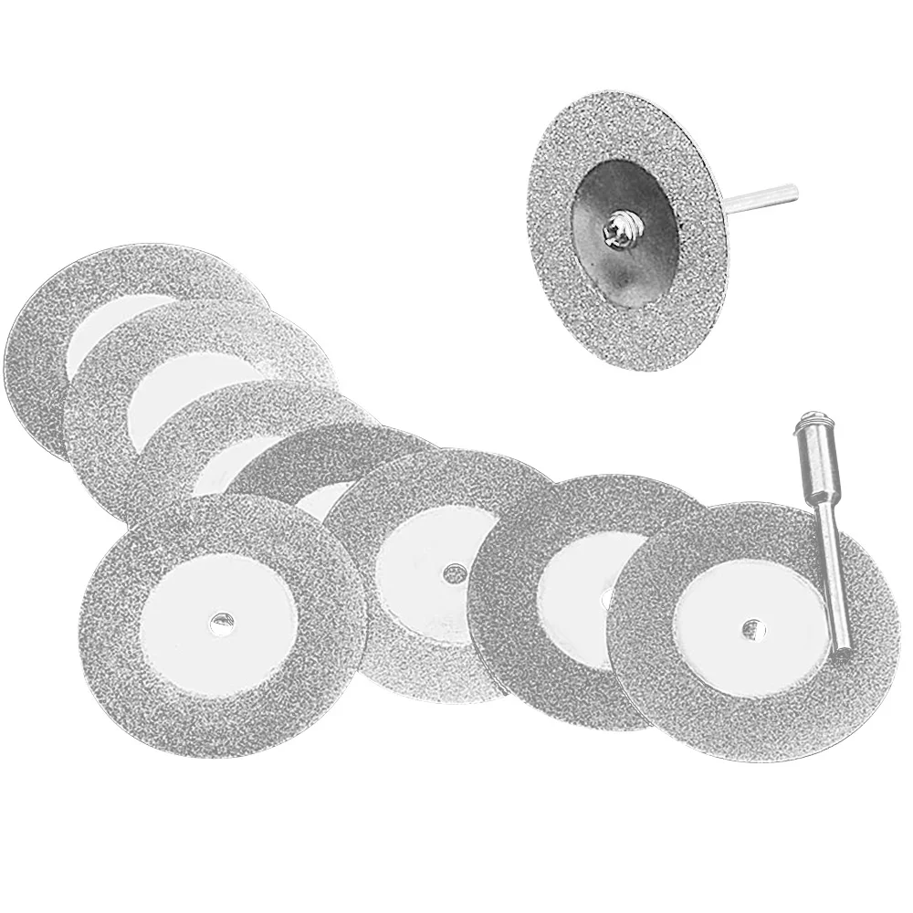 

Mini Abrasive Diamond Cutting Disc Set for Dremel Rotary Cutter Saw Blade Grinding Wheels Disk with Mandrel Power Tools Kit