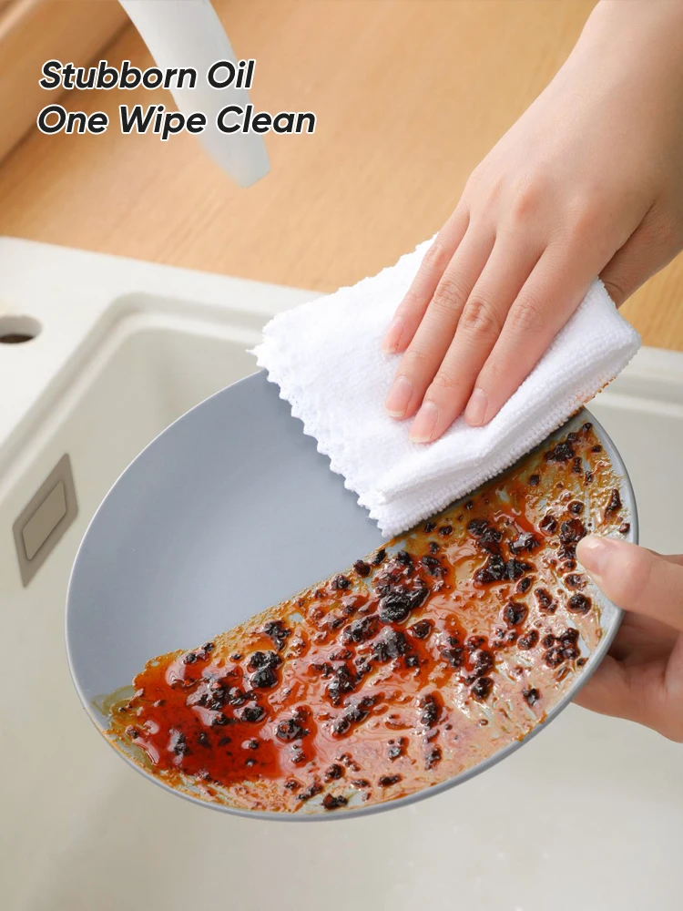 Кухонные тряпки JOYBOS для уборки бытовые съемные водопоглощающие не прилипающие к