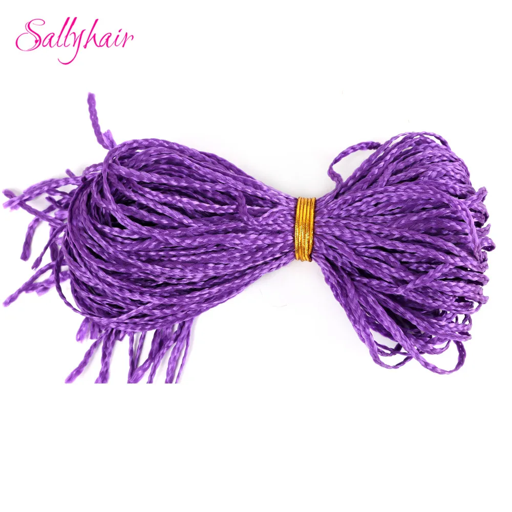 Sallyhair, Zizi, косички, вязанные крючком, коробка, косички, цветные синтетические волосы для наращивания, жук, серый блонд, вязанные волосы, 48 прядей/упаковка