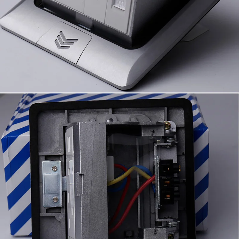 KEKA универсальная алюминиевая серебристая панель всплывающее гнездо для