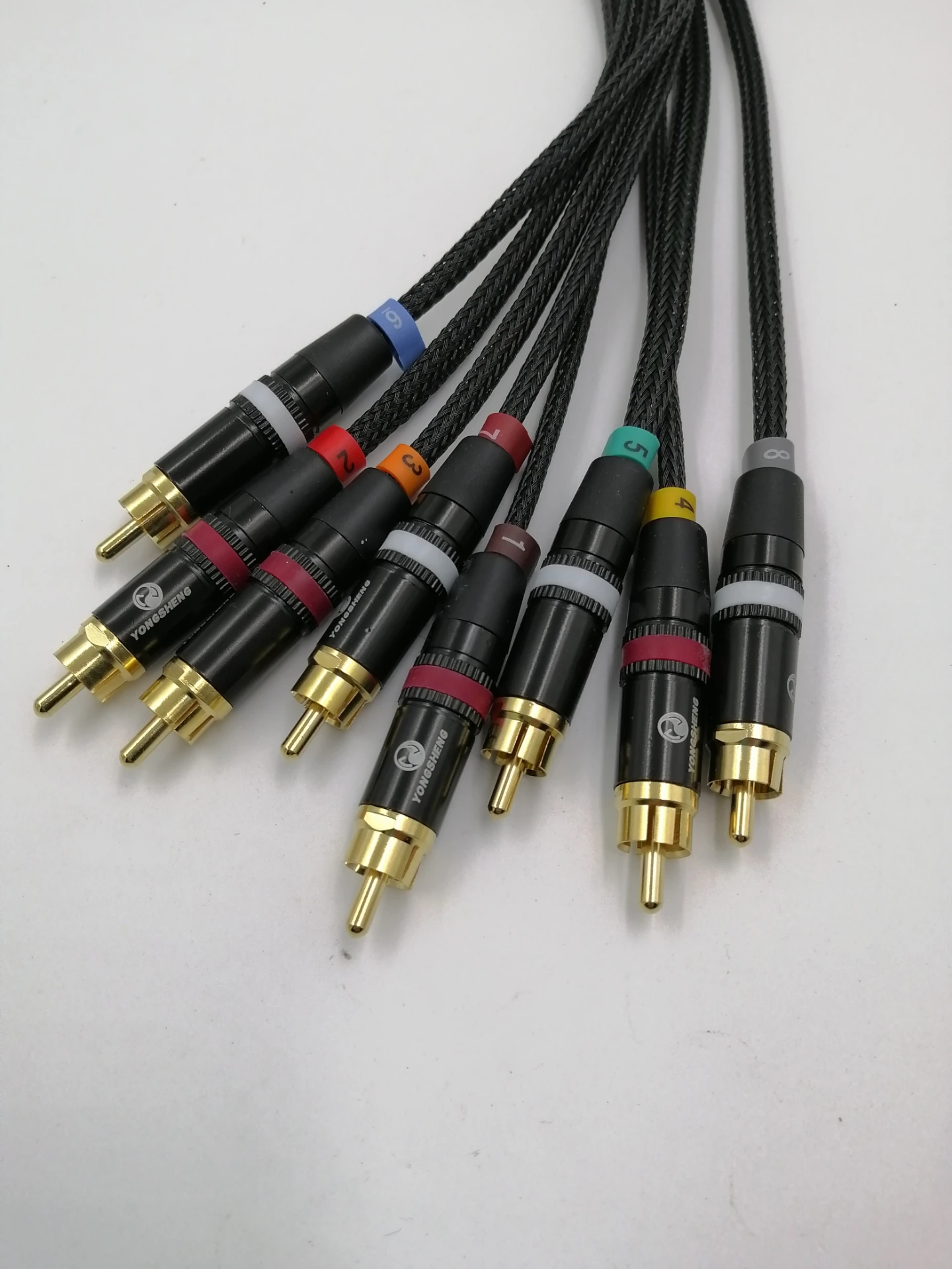 АДАПТЕРНЫЕ кабели DB25-8 Way RCA предусилитель аудио чистая медь твердый сердечник