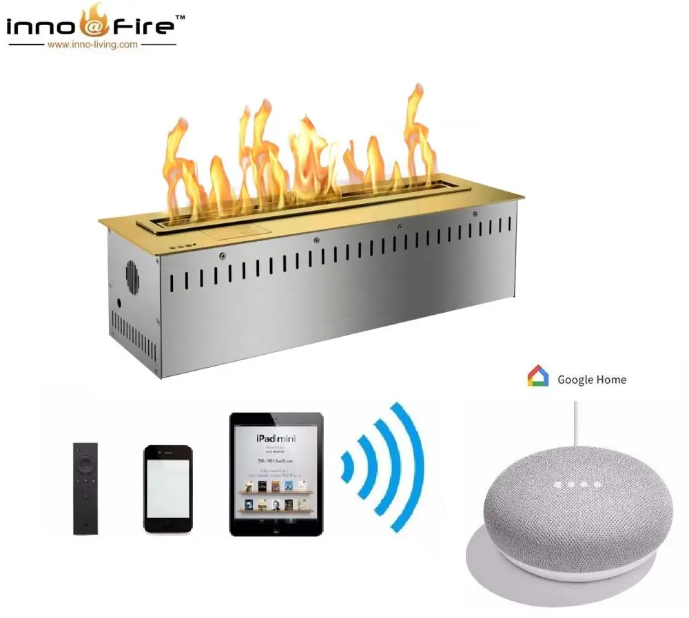 

on sale 24 inch Luxury automatic control bio ethanol fireplace
