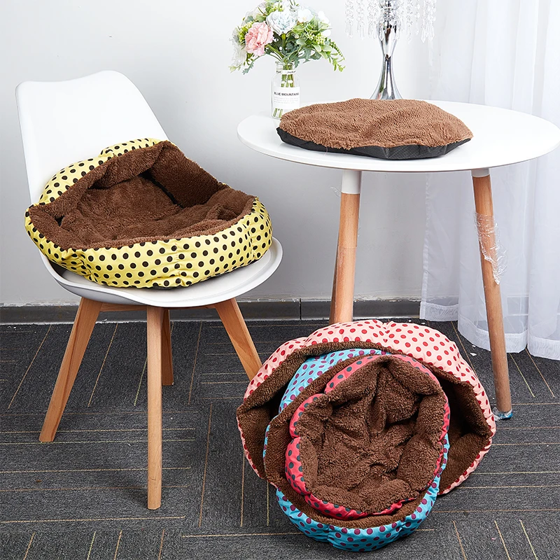 

1 шт. кровать для котят, кровать для собаки, съемная и моющаяся кровать для сна, пещера, гнездо, восьмиугольная точка, гнездо для домашних живо...