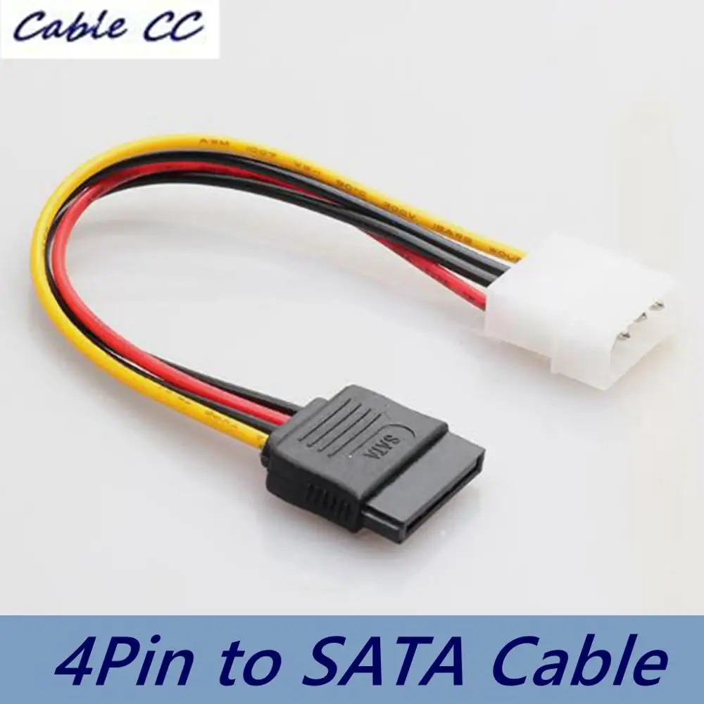 Удлинительный кабель SATA серия ATA 15 pin для Molex IDE 4 лучшая цена за основной источник
