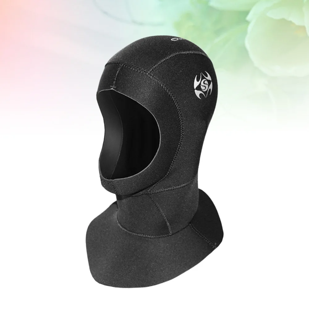 

1PC 3MM Neoprene Diving Hood Waterproof Warm Swimming Hood Cap Diving Snorkeling Neck Hat - Size XL