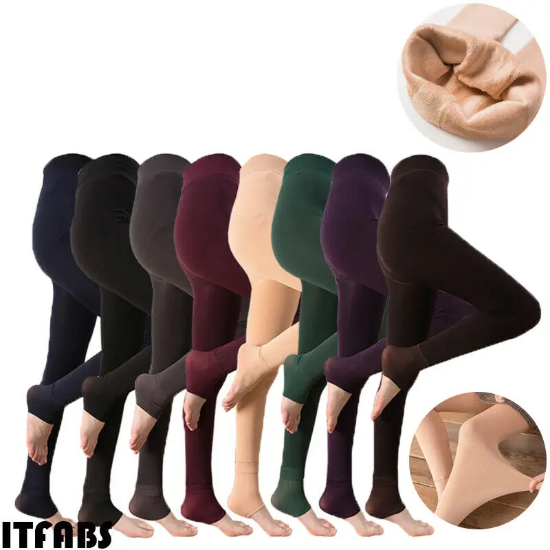 Модные женские длинные зимние весенние Плотные чулки теплые эластичные