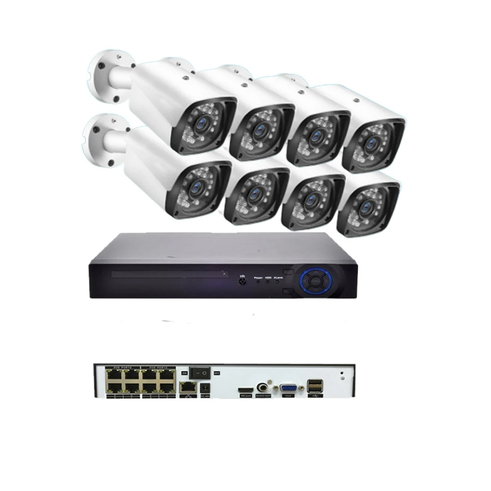 Full HD 8CH POE камера NVR 1080P IP более легкая проводка и установка|Система наблюдения| |