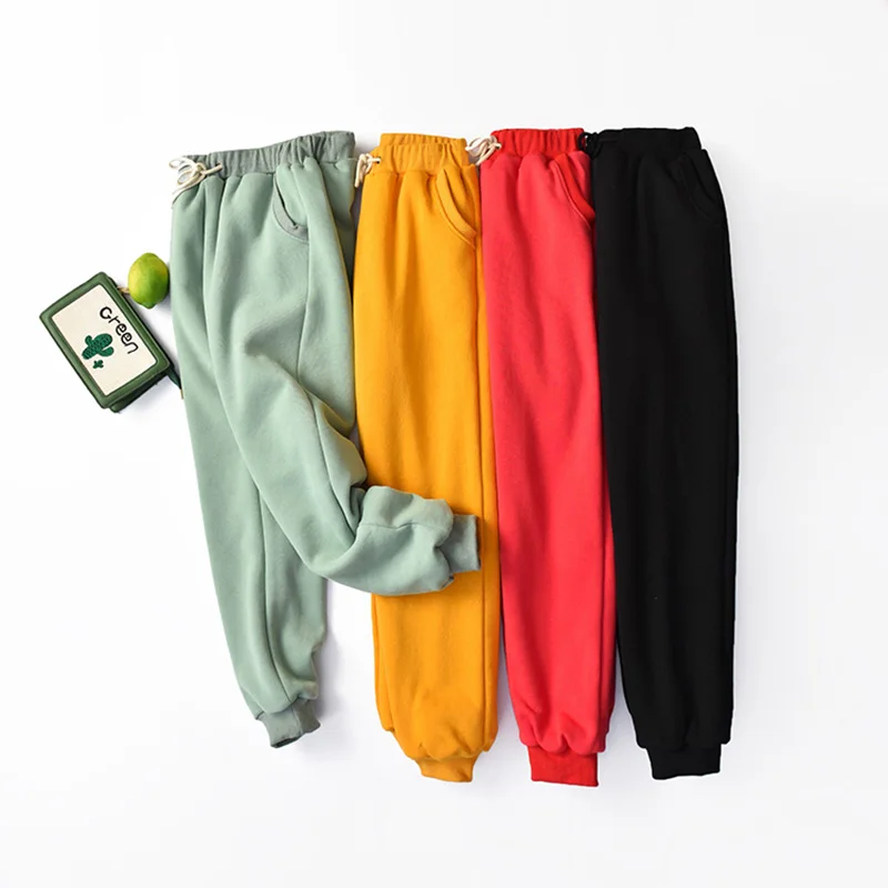 Плотные кашемировые женские брюки из ягненка спортивные зимние плотные