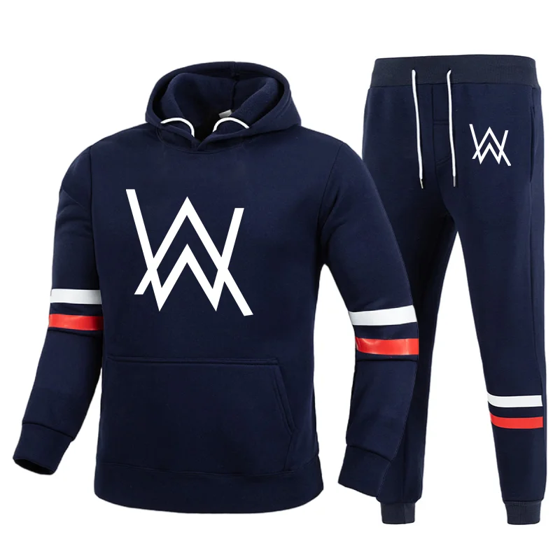 

2021 printemps et automne logo sweat à capuche pour hommes avec transfert de chaleur costume de sport imprimé vêtements de sport