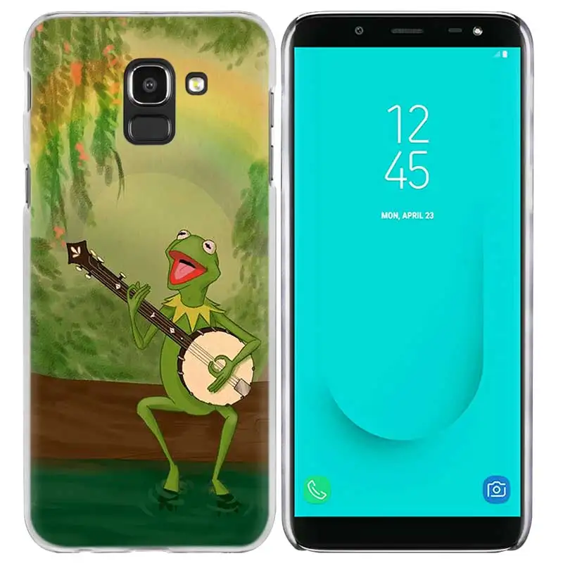 Лягушонок Кермит чехол для samsung Galaxy A50 A80 A70 A60 A40 A30 A20 A20e A10 A9 A7 A6 плюс Note 8 9 10 Pro