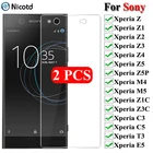 Защитное стекло для Sony Xperia Z, Z1, Z2, Z3, Z4, Z5 Premium, Z1, Z3, Z5 Compact, C3, C5, M2, L1, L2, L3, 2 шт.