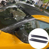for 2019 2022 toyota gr supra a90 real carbon fiber car front windshield a pillar decorative cover sticker exterior accessories