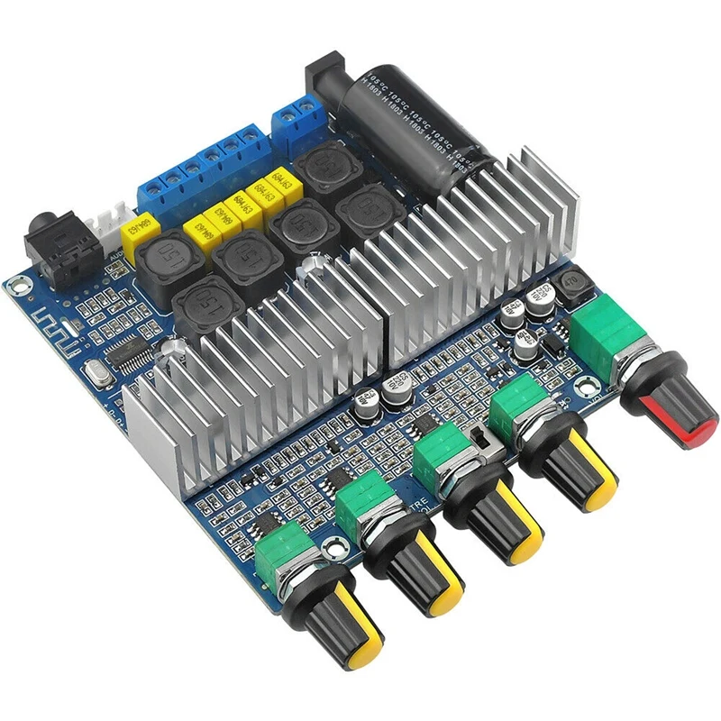 TPA3116D2 DC12V-24V Bluetooth 4.2 Subwoofer o Amplifier Board 2.1 Channel Power 2 x 50W+100W TPA3116 Amplificador | Электроника