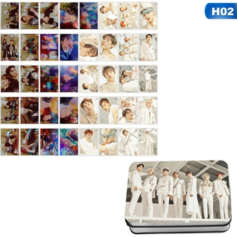 40 шт./компл. MONSTA X альбом самодельная бумага Lomo карты фото плакат в виде карты HD фотостудии игрушек, для подарка, для фанатов - Цвет: H02