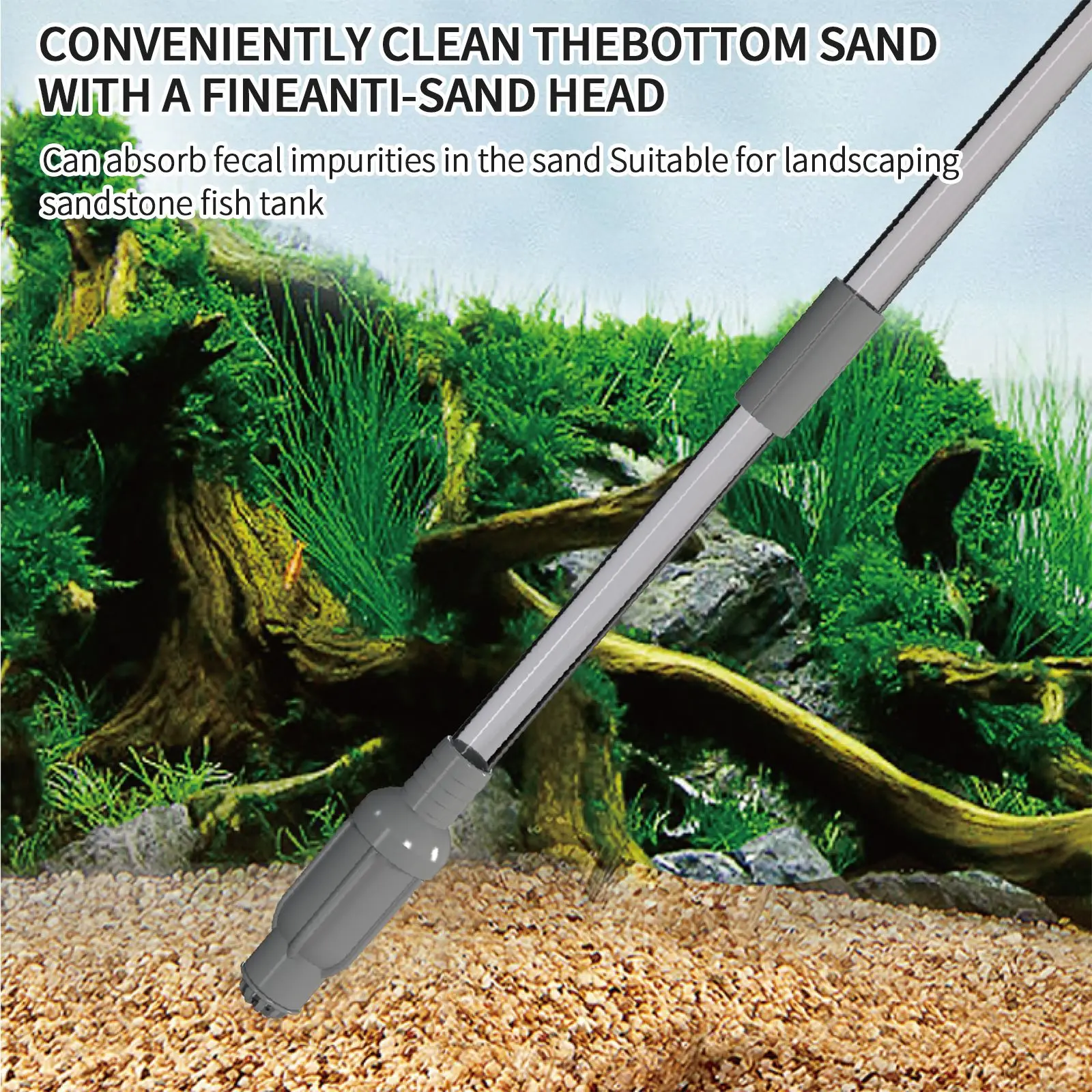 

Fish Tank Gravel Cleaner Auto Siphon Vacuum Aquarium Water Changer Kit With Flow Control Adjustable For Outdoor Indoor