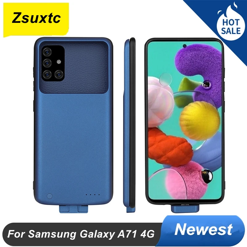 Чехол-аккумулятор для Samsung Galaxy A71 5000 мАч 4G внешний аккумулятор умное зарядное