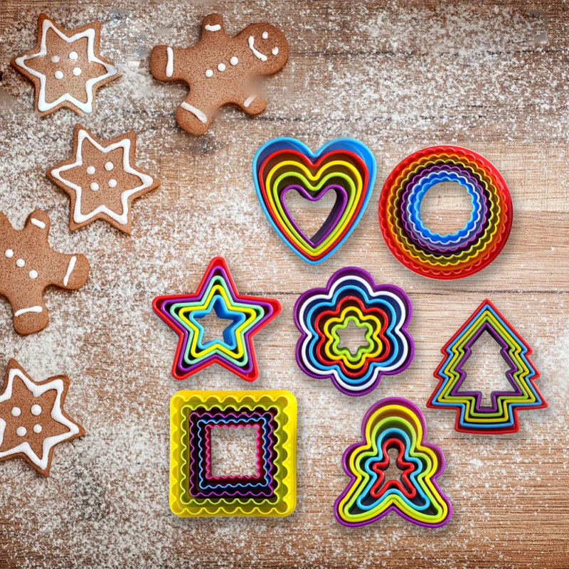 

Christmas Series Biscuit Mold Biscuit Stamper Gingerbread Mold Cookie Cutter Mold Home Kitchen Cookie Tool Bakeware Dropshipping
