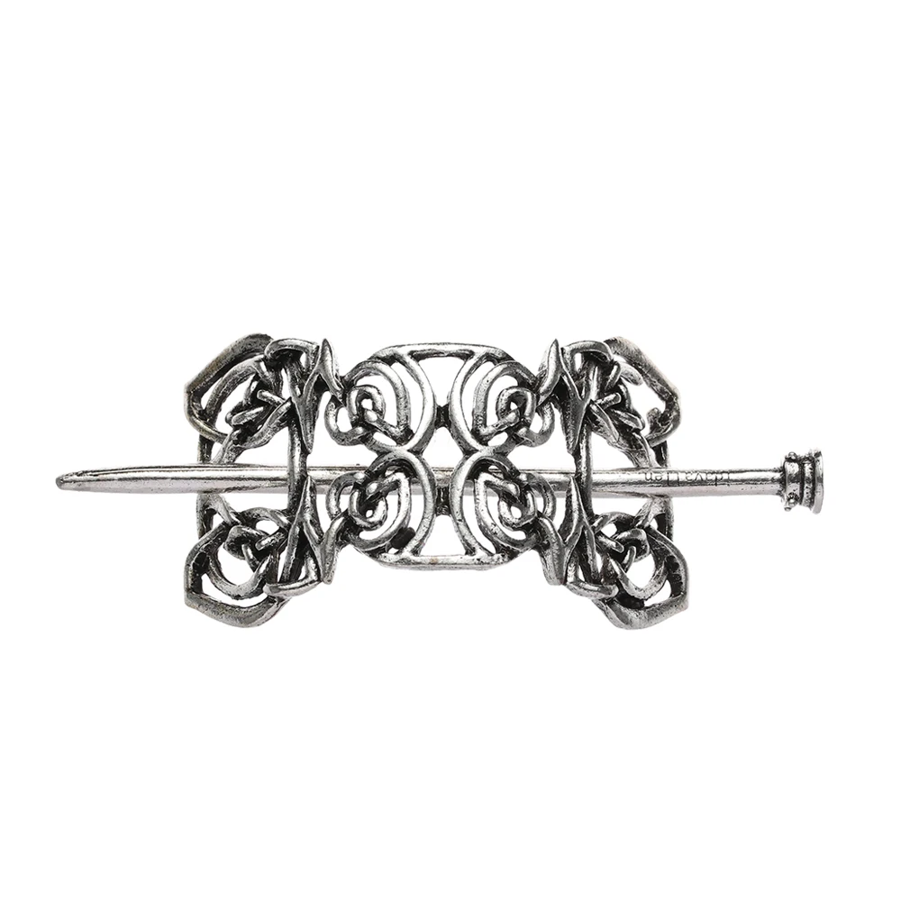 best headbands for women New Vintage Silver Celtic Metal Hairpins Knot Hair Slide Viking Hair Clips Hair Barrette Hair Stick Women Girls Hair Accessories Hairclip