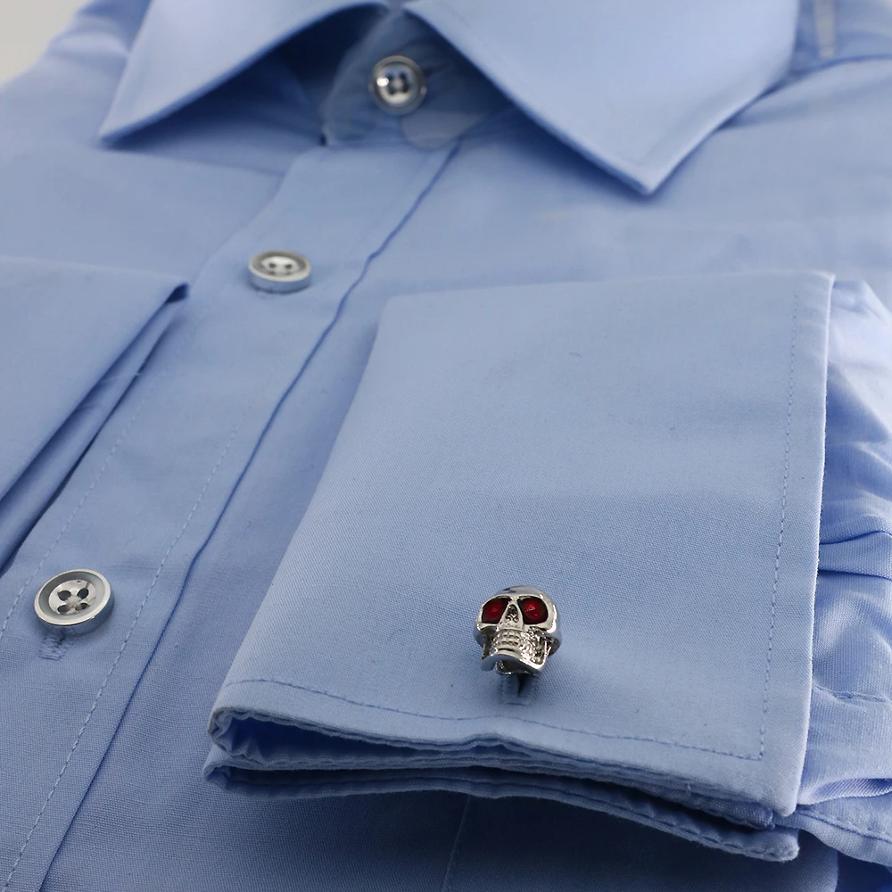 Звеньи запонки для мужчин дизайнерские качественные из латуни серебристого