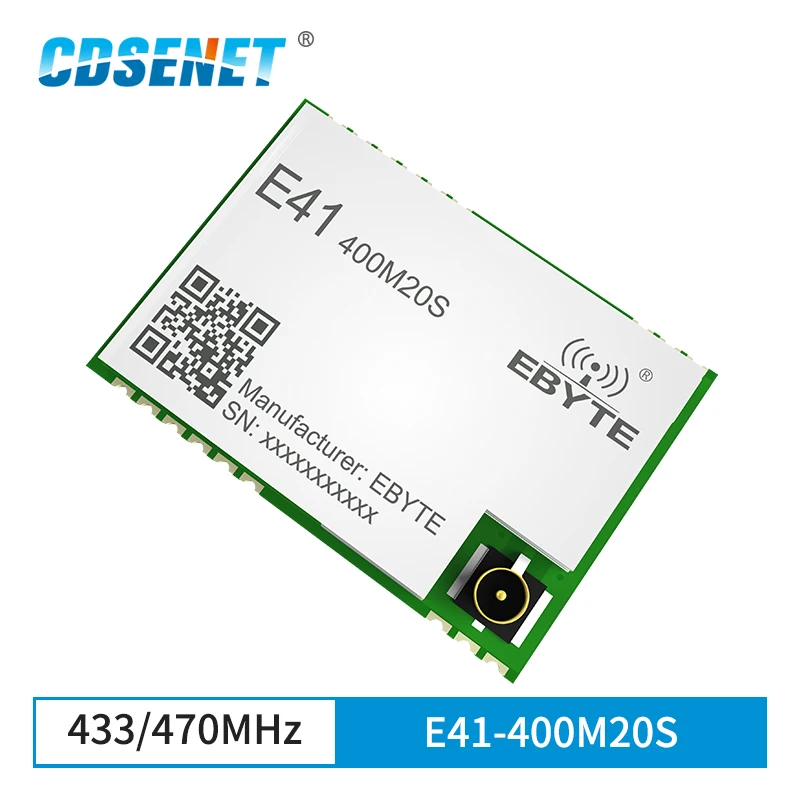 

A7139 400MHz Wireless Data Transmission Module Low Power Consumption E41-400M20S IPEX/ Stamp SPI Wireless Transceiver Receiver
