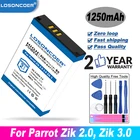 Losoncoer 1250 мА-ч для Parrot Zik 2,0 Zik2.0 Zik 2 Zik 3,0 Zik3.0 Zik 3 Беспроводной гарнитура Батарея MCELE00254 MH46671 L15