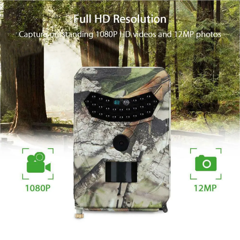 

1080P 12MP Trail Camera Infrared Night Vision Scouting Camera for Wildlife Monitoring and Farm