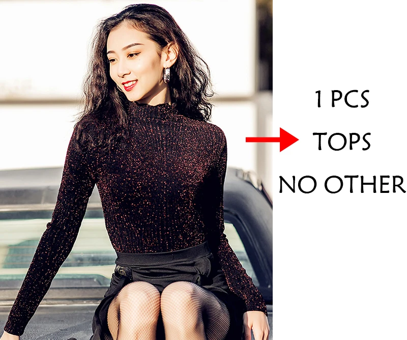 B style tops Модные топы для латинских танцев, с длинным рукавом, для танго, сальсы, ча, ча, самбы, румбы, тренировочная одежда для женщин, тонкая одежда для бальных танцев DC3075 - Цвет: B style tops