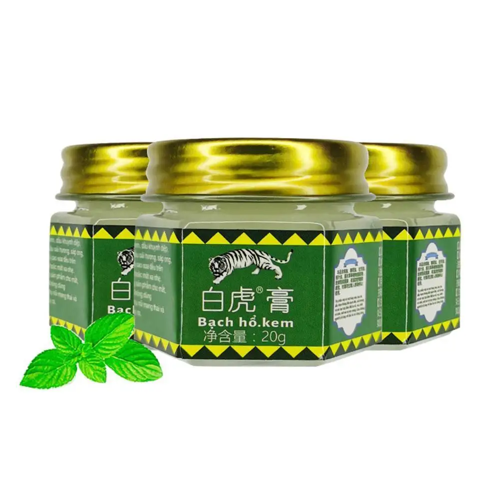 

White Tiger Balm Ointment Muscle Pain Relief Ointment Soothe Itch Rheumatoid Arthritis Ointment Back Joint Ache Tiger Balm Cream