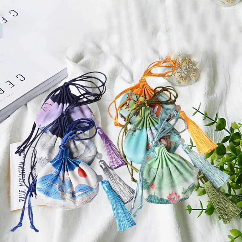 

Китайская креативная Сумочка для духов, ранец ручной работы, тканевый художественный саше, подвеска ручной работы, Старинная сумочка, домаш...
