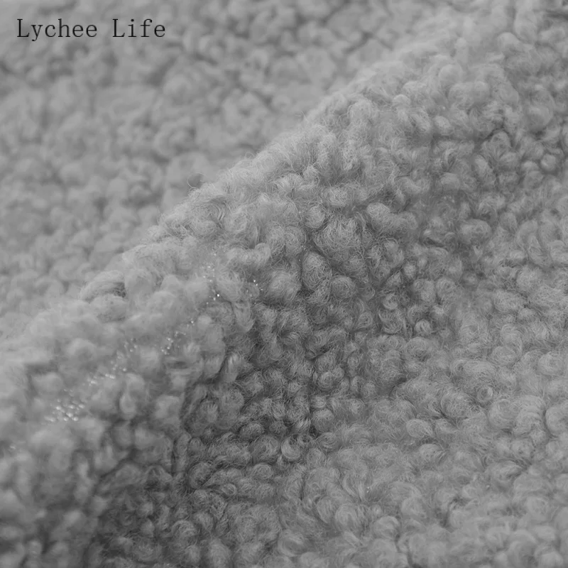 Lychee Life A4 коралловый хлопок бархат плюшевая ткань мягкая теплая Кукла Одежда для домашних животных перчатка подкладка утолщенная овечья шерсть ткань Diy шитье