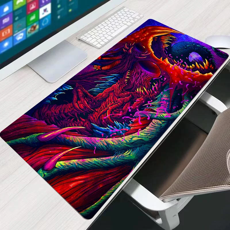 

Hyper beast Logo Large Mouse Pad Persian Carpet Laptop Pc Gamer Keyboard Mousepad Edge White Tassel Rubber Table Mat for Pet