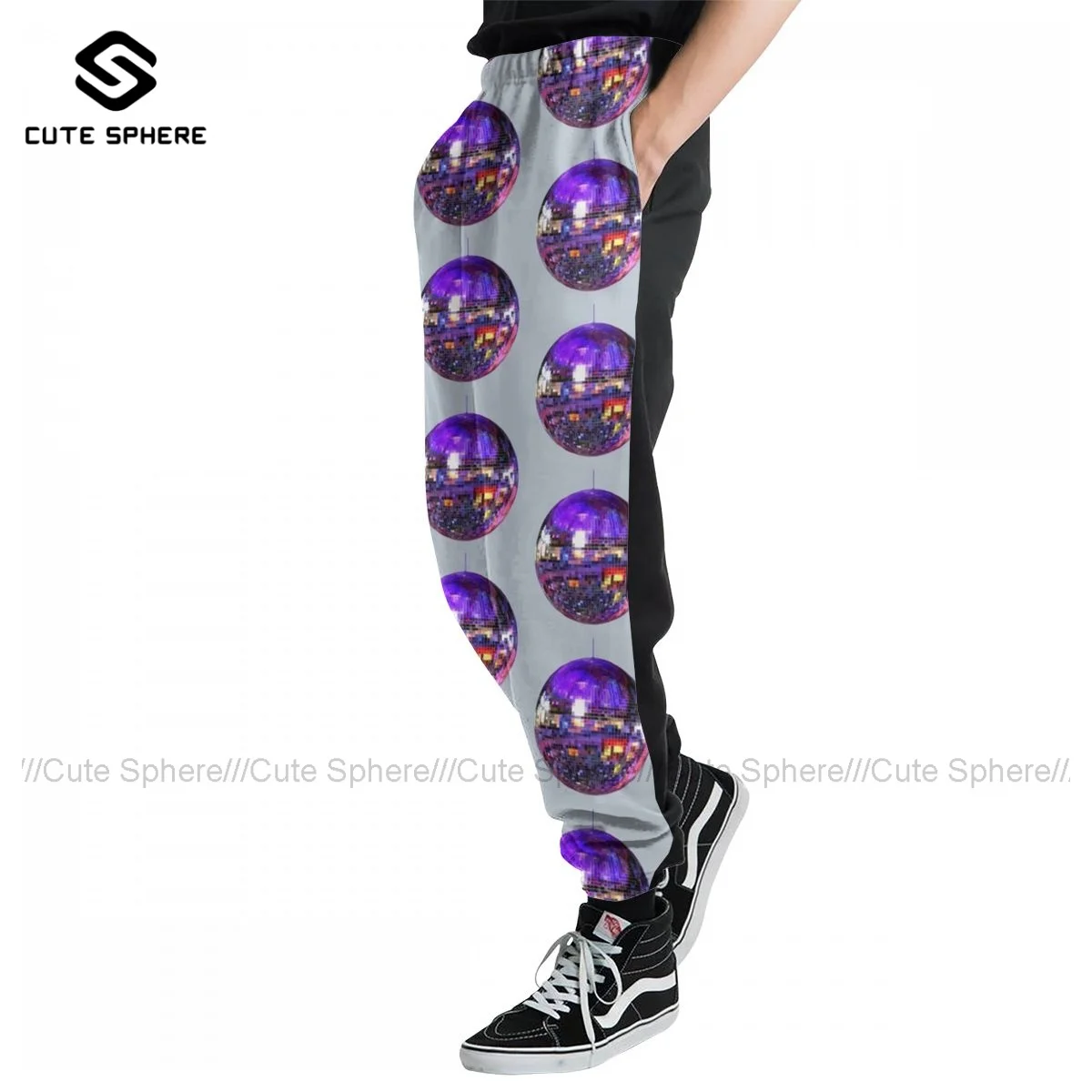 

Disco Sweatpants Man Fitness Joggers Polyester Bulk Printed Casual Pants