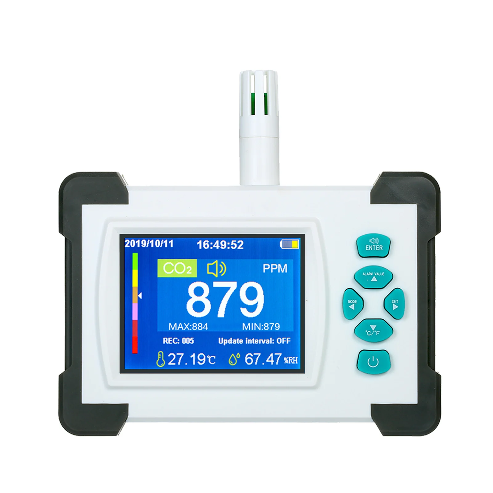 

Portable CO2 Detector Rechargeable CO2 Sensor Meter for Carbon Dioxide Air Quality Detector CO2 Meter Monitor Gas Detector