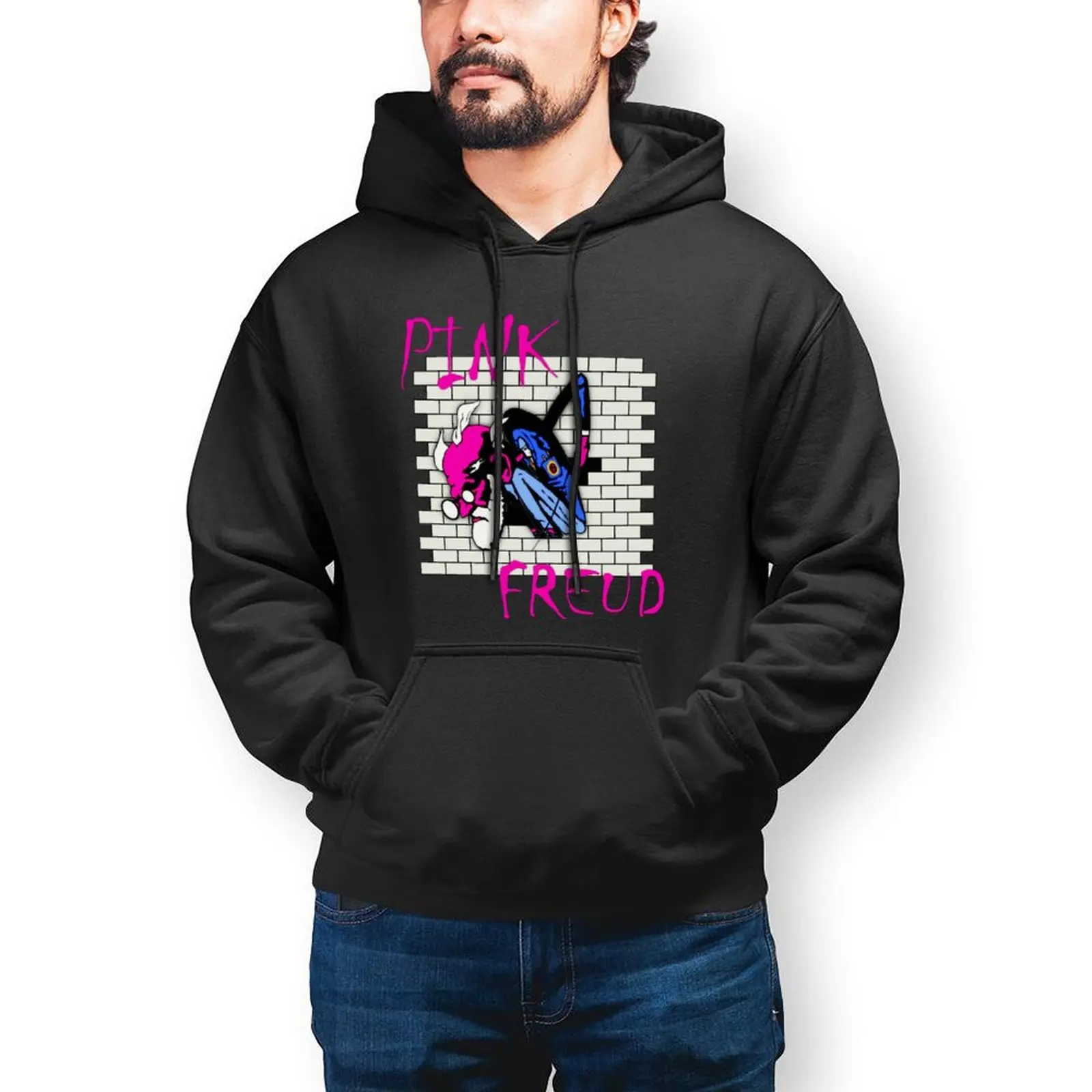 

Freud Hoodie Nice Long Sleeve Cotton Hoodies Mens Winter Loose Pullover Hoodie Oversized