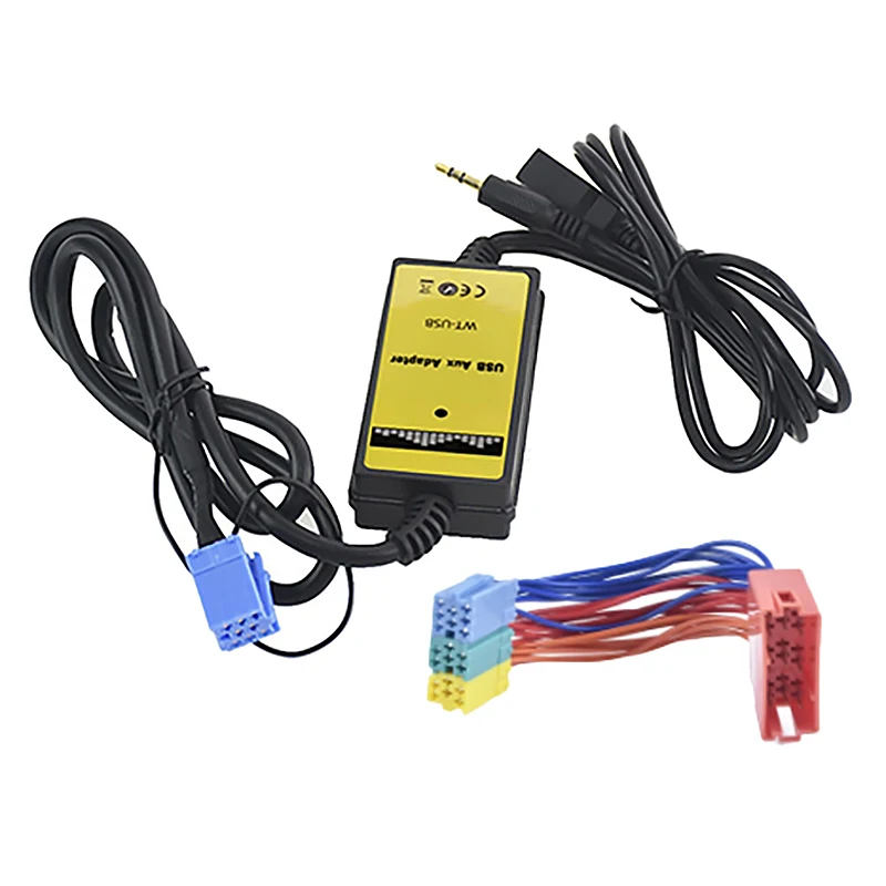 

Car CD Adapter MP3 Audio Interface AUX USB SD Mini 8Pin Connect CD Changer for Skoda Golf Passat