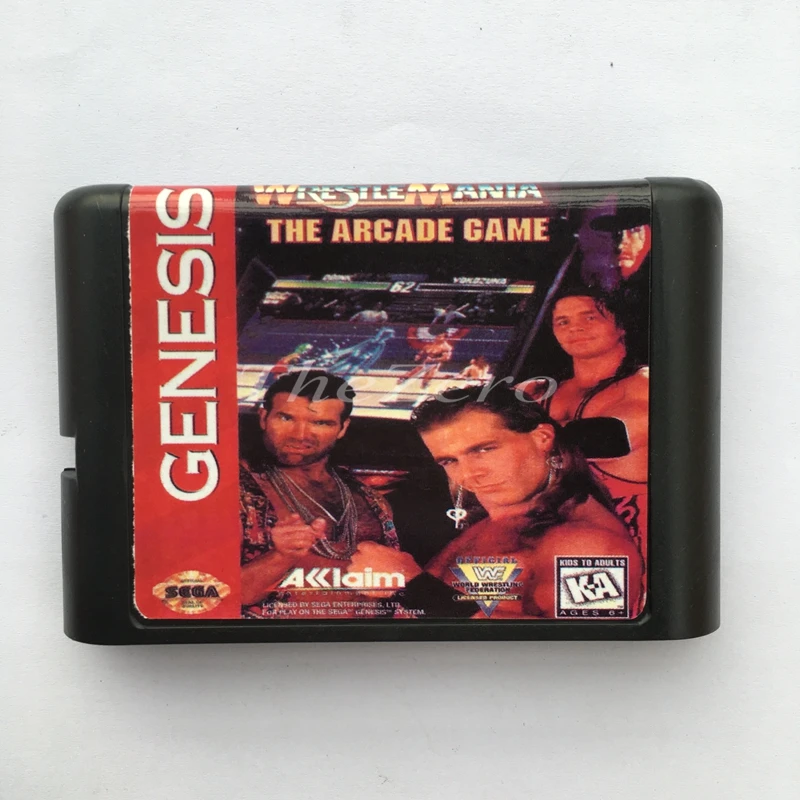 Борьба мания аркадная игра ЕС/японский оболочка для 16 бит карточная Genesis Системы