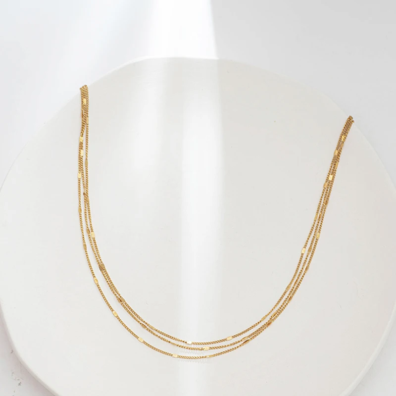 

Bohemian 2021 New Fashion Necklace Multi Layer Emerald Green For Women Men Rectangle Gold Trendy New Jewelry Gifts