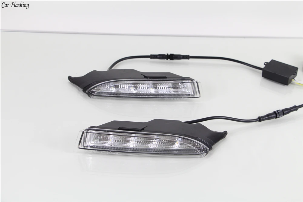 Автомобильная проблесковая для Volkswagen VW Scirocco R 2010 2011 2012 2013 2014 светодиодный DRL