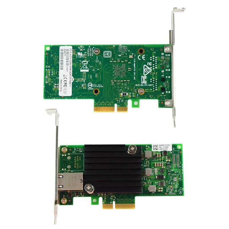 Сетевая карта 10 Гб PCI E NIC с чипом Intel ELX550AT одним портом RJ45 адаптером Express Ethernet LAN