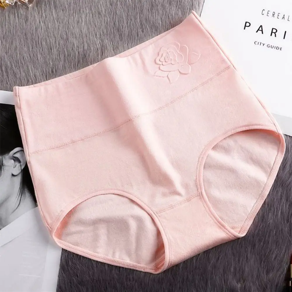 light pink Высокая талия Сексуальная корректирующая одежда на подкладке бесшовное хлопковое белье для похудения и коррекции фигуры женские Трусики Дышащие Хлопковые женские мягкие трусики - Цвет: light pink