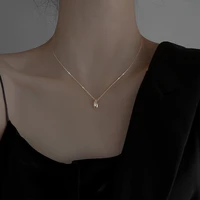 925 silver o type chain necklace for women silver necklaces fashion jewelry water drop pendant superior quality necklace girls