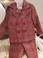 2020 Flower Boys Tuxedo Suit for Wedding Kids Birthday Party Childrens Clothing Set Children Ceremony Costume SSV0003