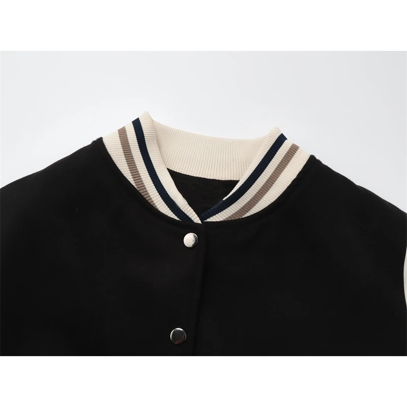 Новая Осенняя Женская куртка модная винтажная Повседневная однобортная верхняя