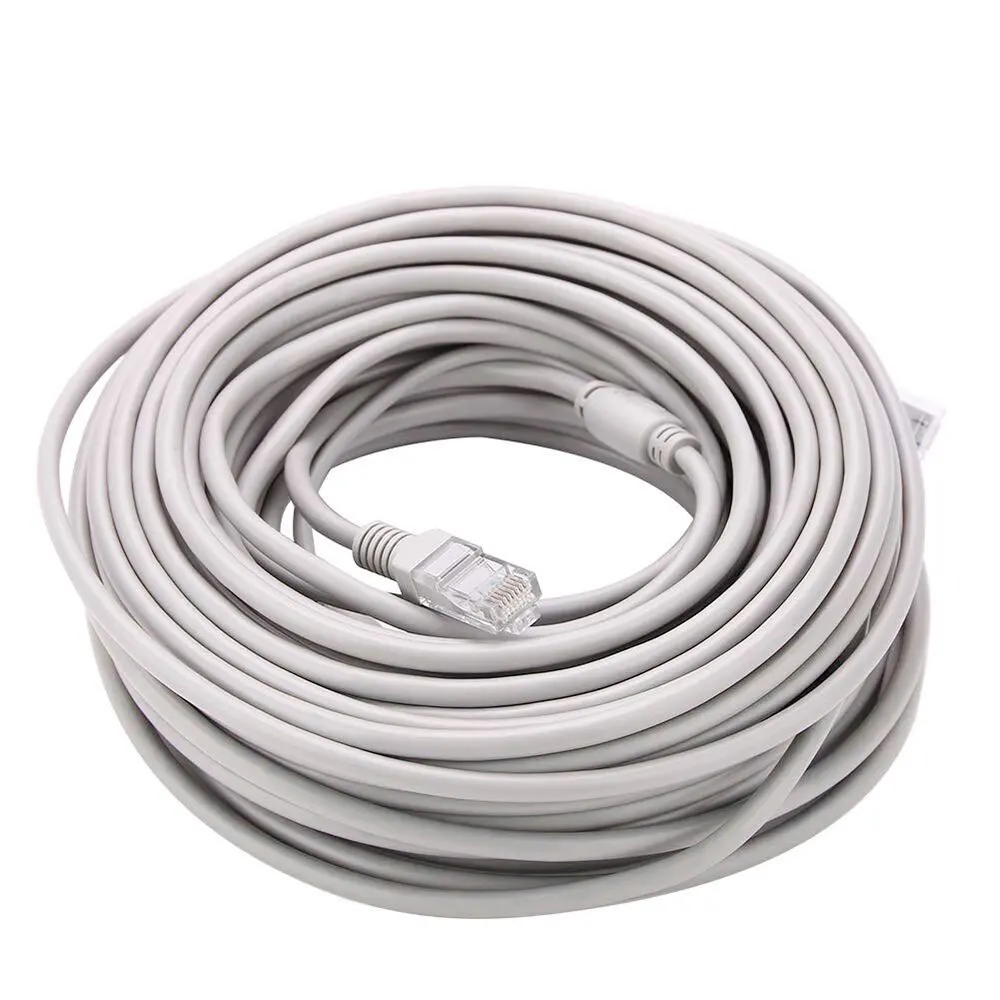 5M/10M/15M/20M/30M опционально серый CAT5/CAT 5e Ethernet кабель RJ45 и DC питания CCTV сетевой Lan для
