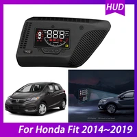 for honda fit 2014 2019 hud head up display system multi functional special car special use overspeed warning security alarm