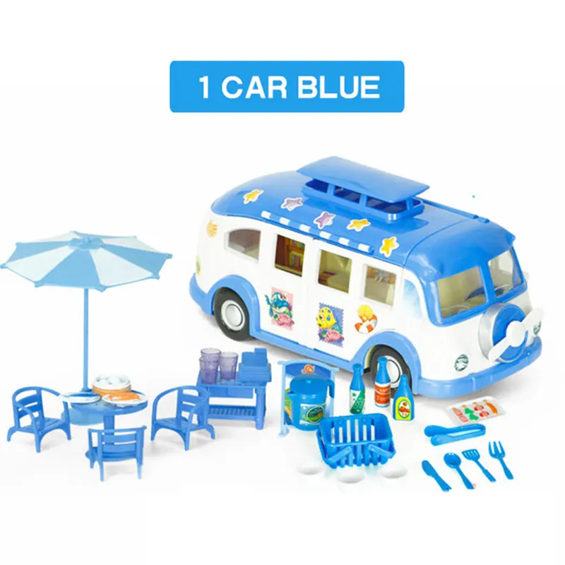Лесной домик семейный пикник автомобиль набор мебель для кукольного домика 1:12