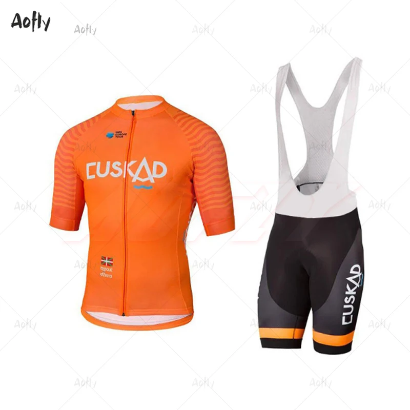 EUSKADI pro Team комплект летней велосипедной одежды из дышащего Джерси для велоспорта