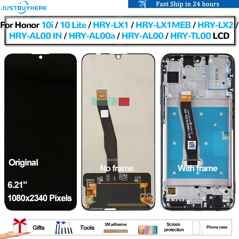 

Original For Honor 10i 10 Lite HRY-LX1 HRY-LX2 HRY-LX1MEB HRY-AL00 IN Pantalla lcd Display Touch Panel Screen Digitizer Assembly