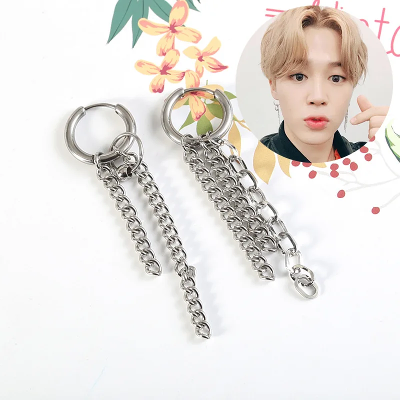 1 шт. Kpop bts-bangtan boys DNA Корейская звезда JIMIN крест альбом серьги-гвоздики ювелирные изделия аксессуары для женщин мужчин ювелирные изделия Bangtan
